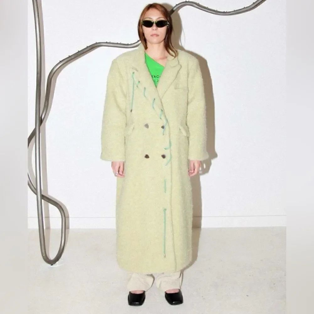 Kkco - Cord Moss Coat: Dried Eucalyptus/ size L
